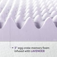 Best Price Mattress 3" Memory Foam Egg Crate Mattress Topper with