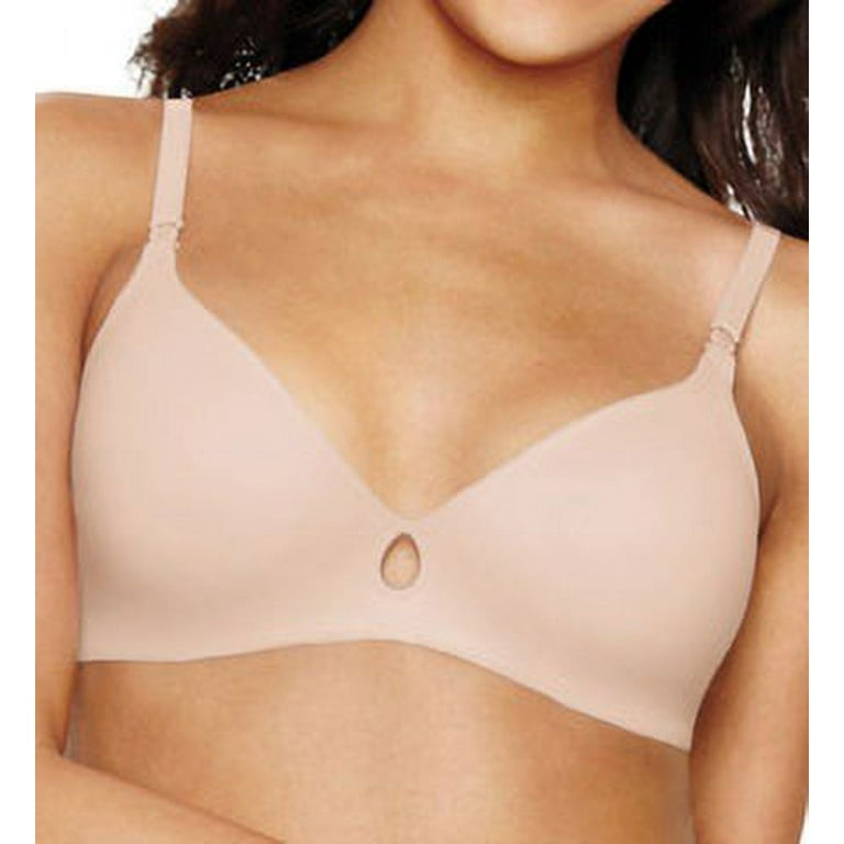 Women's Hanes HU07 Ultimate Invisible Look Wirefree Bra (White 34A) 