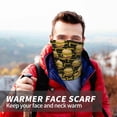 thumbnail image 7 of Neck Gaiter Face Cover Scarf, Cute Hamburger Block Soft Face Sun Mask Cover Scarf Headband Cooling Sweat Absorbing Bandanas Hiking Cycling Running, 7 of 7