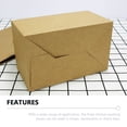 thumbnail image 3 of Niceauty Fried Chicken Packing Containers Brown Kraft Paper Portable Food Holders 25Pcs, 3 of 8
