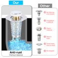 thumbnail image 3 of Tapón de desagüe para lavabo de baño de acero inoxidable Anteecana, 3 of 6