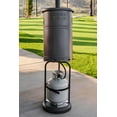 Sundara 92" H Bronze Patio Heater, 48,000BTUs, 2 Wheels, Electronic