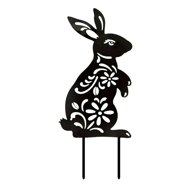 Rabbit Inserting Cards Easter Gardening Ornaments Grass Garden Gardening Pattern Rabbit Decoration