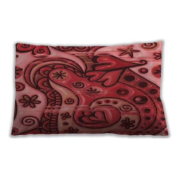 Ahgly Company Indoor Rectangular Contemporary Lumbar Throw Pillow, 13 inch by 19 inch