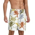 thumbnail image 2 of Vsdgher Cartoon Monkey Print Men's Pajama Shorts Lounge Bottoms Sleep Shorts Elastic Waist Lightweight PJ Shorts with Pockets-Large, 2 of 6