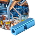 thumbnail image 3 of 2 Ways 5 Ports 1/4 Manifold Block Splitter Hose Air Compressor 1pc Teal Blue, 3 of 9