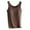 Coffee, variant on Posijego M-4XL Tank Tops for Women Plus Size Shirts Casual Basic Layers Undershirts Sleeveless Tank Shirts