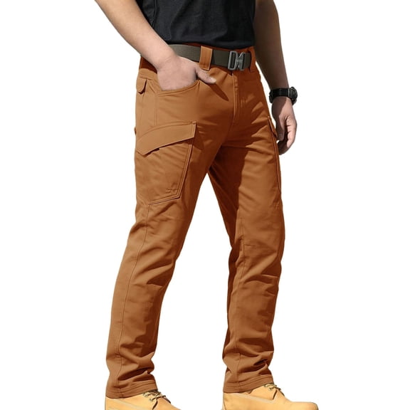 Men's Cargo Pants Quick Dry Lightweight with Multi-Pockets Athletic Trousers Elastic Waist for Hiking Golf Outdoor Work Casual Activewear Bottoms