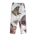 thumbnail image 5 of Bingfone Pajamas For Women,Vintage Butterflies Pajama Pants With Pockets-Small, 5 of 9