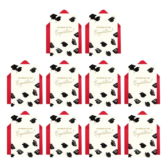 Bisitoy Graduation Cards,10 PCS Congratulations Cards with Envelopes Greeting Card (1)