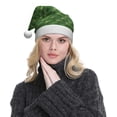thumbnail image 5 of KLL Christmas Hats for Adults Plush Cactus 3 Print Santa Hat Xmas Fluffy Santa Claus Hat for Women Men, 5 of 6