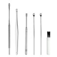 thumbnail image 1 of 6Pcs Ear Pick Set Stainless Steel Earpick Ear Wax Curette, 1 of 7