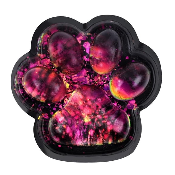 2026 Edition Galaxy Nebula Cat Paw Squishy, Shimmering Dark Crystal Fidget - Cosmic Glitter Stress Relief, Hand-Pinching Sensory Toys, Soft Squeeze Decompression Dough for Adults