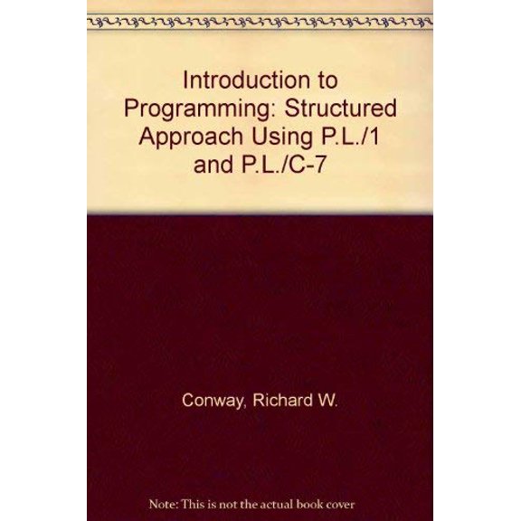 Pre-Owned Introduction to Programming: Structured Approach Using PL/1 and PL/C-7 (Winthrop computer systems series), 9780876264102, 0876264100, Paperback, 2nd edition