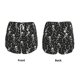thumbnail image 3 of Balery Retro Skeleton Dancing On Halloween Party Pantalones cortos deportivos para mujer con forro y dos bolsillos, elásticos, para entrenamiento, gimnasio, yoga-Medium, 3 of 7
