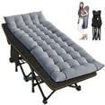 thumbnail image 5 of Lilypelle Folding Camping Cot with Thick Mattress, Double Layer Oxford Strong Heavy Duty Sleeping Cots with Carry Bag, Portable Travel Camp Cots for Home/Office Nap and Beach Vacation, 5 of 7