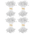 thumbnail image 1 of Uxcell 600-Pack Estambres de Flores para Manualidades, Pistilo Floral de Perlas Artificiales de Doble Cabeza de 5 mm para Hacer DIY [Blanco], 1 of 6