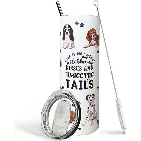 Green Irish Shamrocks Tumbler with Lid and Straw，St. Patrick''s Vacuum Insulated Tumbler With StrawTumbler, 20 oz Stainless Steel Tumbler