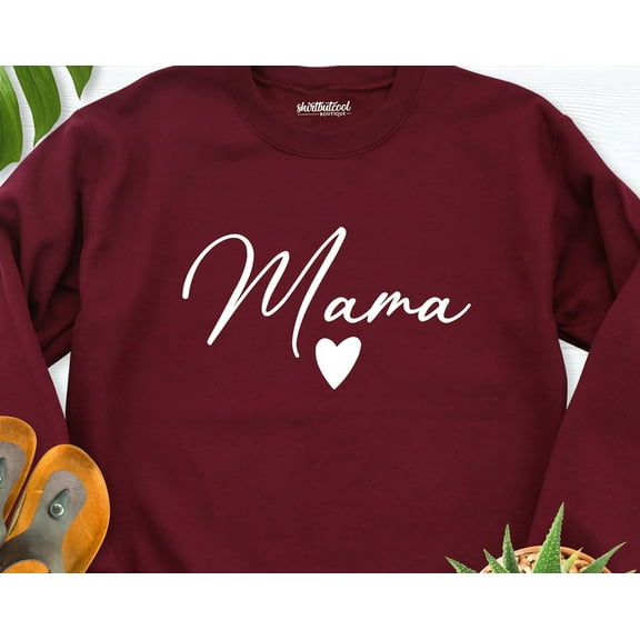 Mom Heart Sweatshirt, Cute Mom Sweater, Mama Heart Hoodie, New Mom Sweatshirt, Mother, Mama Sweatshirt, Mommy Sweatshirt, Mom Sweat TSHIRT All Size S-5XL