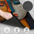thumbnail image 3 of Honeii Abstract Colorful Duality Print Car Foot Mat Four-Piece Set - Front & Rear Universal Car Floor Mats for SUVs, Trucks, Sedans, 3 of 7