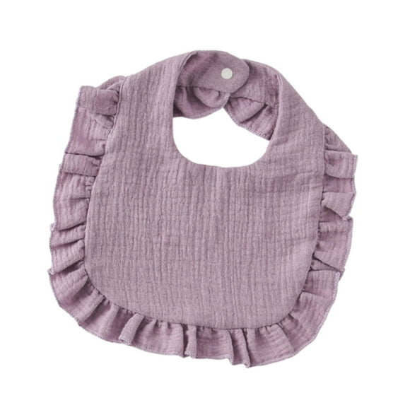 Baberos absorbentes y suaves para bebés, tipo bandana para recién nacidos, niños y niñas. Violeta
