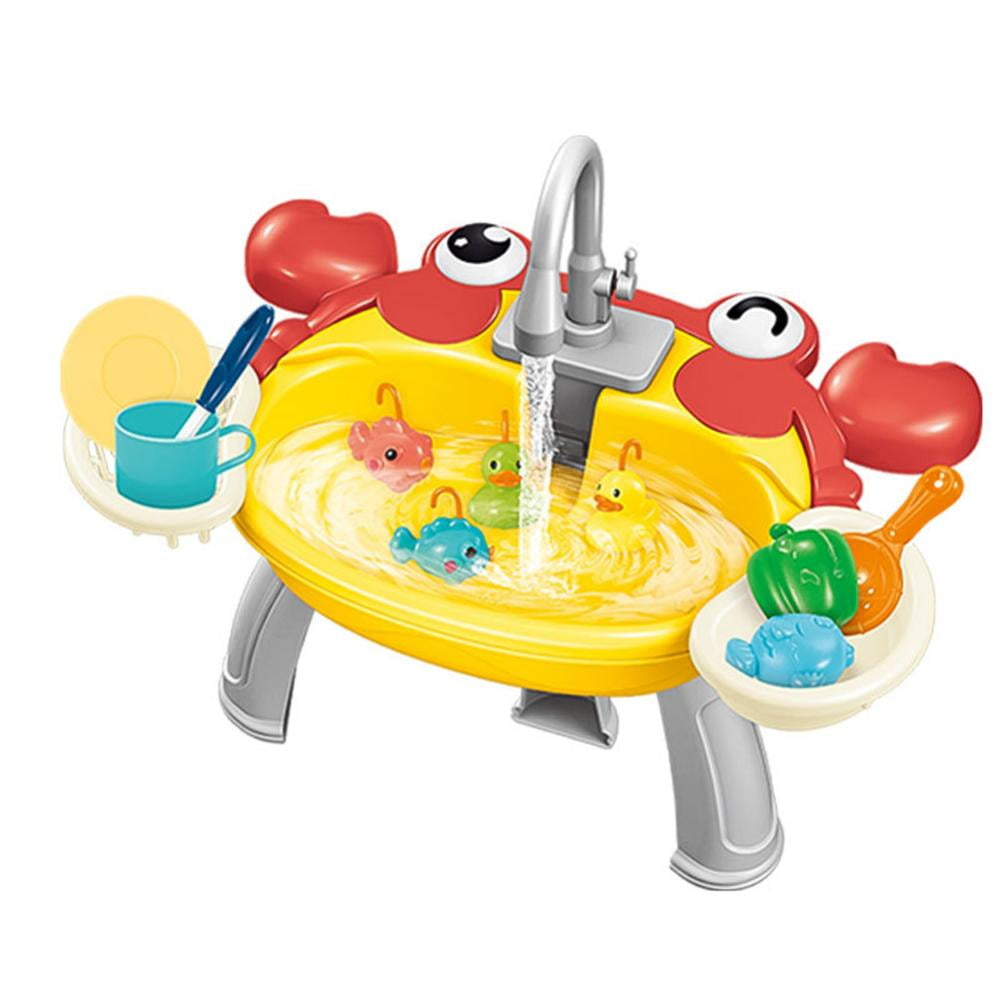Esaierr Toddlers Fishing Games for Kids, Fishing Toys , Auto cycle out of water electric fishing Table, Water Table Toys for Parent-child interactive set