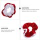 thumbnail image 3 of 20pcs Navidad Hair Scrunchies Cuerdas de pelo elásticas Soportes de cola de caballo de franela, 3 of 5