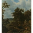 thumbnail image 3 of Allaert van Everdingen 12x13 Black Modern Framed Museum Art Print Titled - Swedish Landscape with a Water Mill (1655), 3 of 5