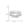thumbnail image 2 of Platinum 6mm Comfort Fit Milgrain Size 5 Wedding Band Ring, 2 of 3
