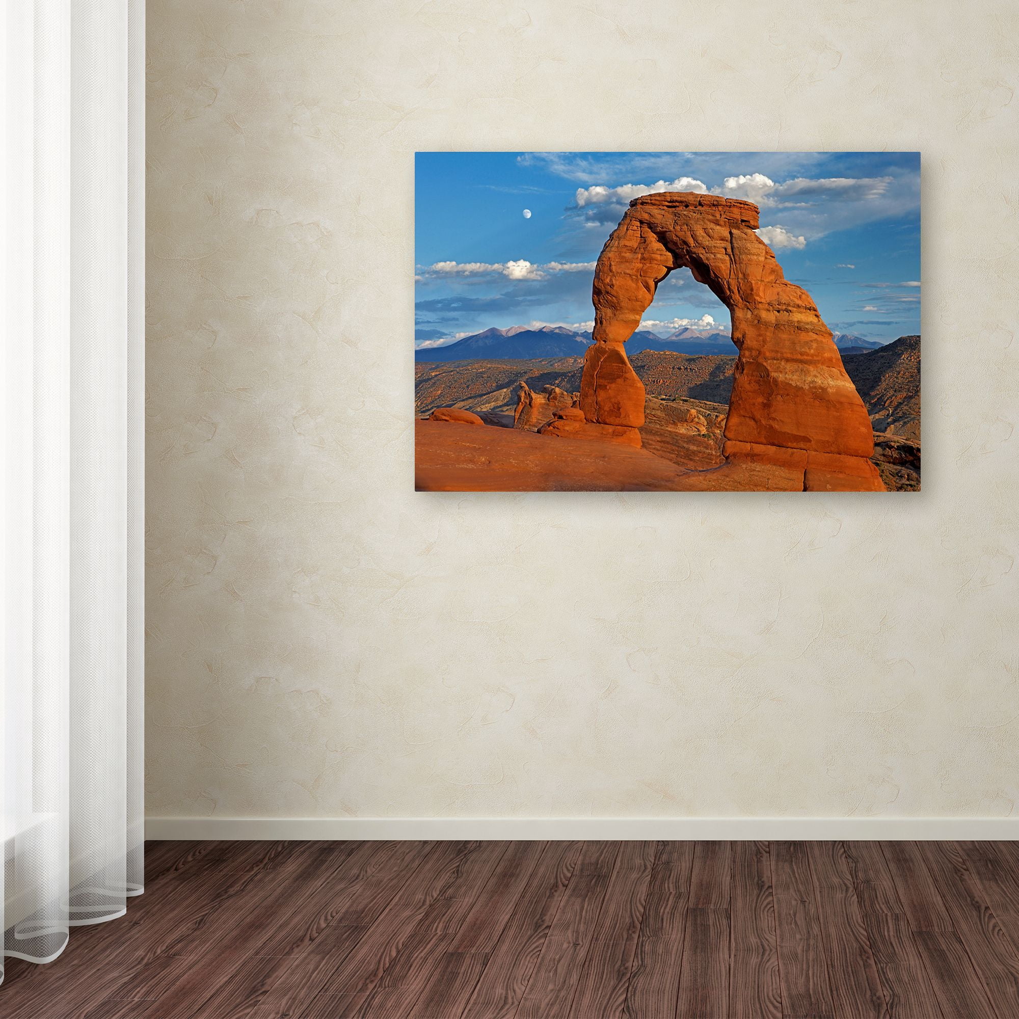 Trademark Fine Art 'Delicate Arch Sunset' Canvas Art by Mike Jones Photo