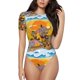 thumbnail image 1 of Balery Animals on Noah's Ark1 Body de cuello redondo de manga corta para mujer Tops de manga corta Tops básicos-Small, 1 of 7