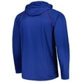 thumbnail image 3 of Men's Starter Royal New England Patriots Gridiron Classics Throwback Raglan Long Sleeve Hooded T-Shirt, 3 of 3