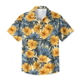 thumbnail image 6 of HAJWOH Hawaiian Shirt for Men Casual Button Down Short Sleeve Summer Beach Shirts Loose Fit Floral Print Tropical Tops, 6 of 7