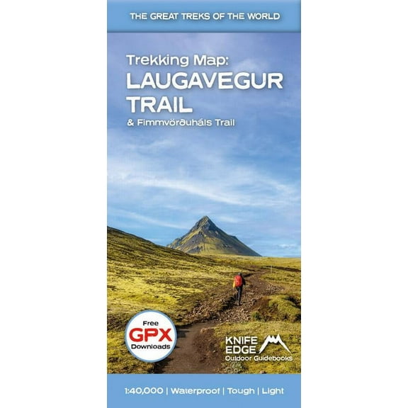 Knife Edge Outdoor Trekking Maps: Trekking Map: Iceland's Laugavegur Trail & Fimmvorduhals Trail: With Free Gpx Download (Other)
