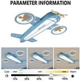 thumbnail image 5 of Wildnix Airplane-Shaped Ceiling Light with Remote Control, LED Light Source, Adjustable Brightness, and Multiple Dimming Effects for Kids Room, 5 of 7