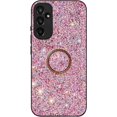 thumbnail image 3 of for Samsung Galaxy A25 5G Sparkle Bling Sparkly Glitter Case for Women, Shockproof Protective Cover Case with Ring Kickstand for Samsung Galaxy A25 5G CZ-Rose Gold, 3 of 10