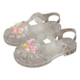 thumbnail image 6 of Staki Jelly Sandals for Girls Closed Toe Summer Dress Shoes Water Beach Flat Princess Jelly Sandals(White,9.5 Toddler), 6 of 6