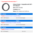 thumbnail image 2 of Exhaust Gasket - Compatible with 2007 - 2013 Mazda 3 2008 2009 2010 2011 2012, 2 of 2