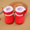 thumbnail image 4 of Gureui Newborn Infant Toddler Baby Girls Boots Winter Warm Non-slip Soft Sole Fluffy Cute Shoes, 4 of 5