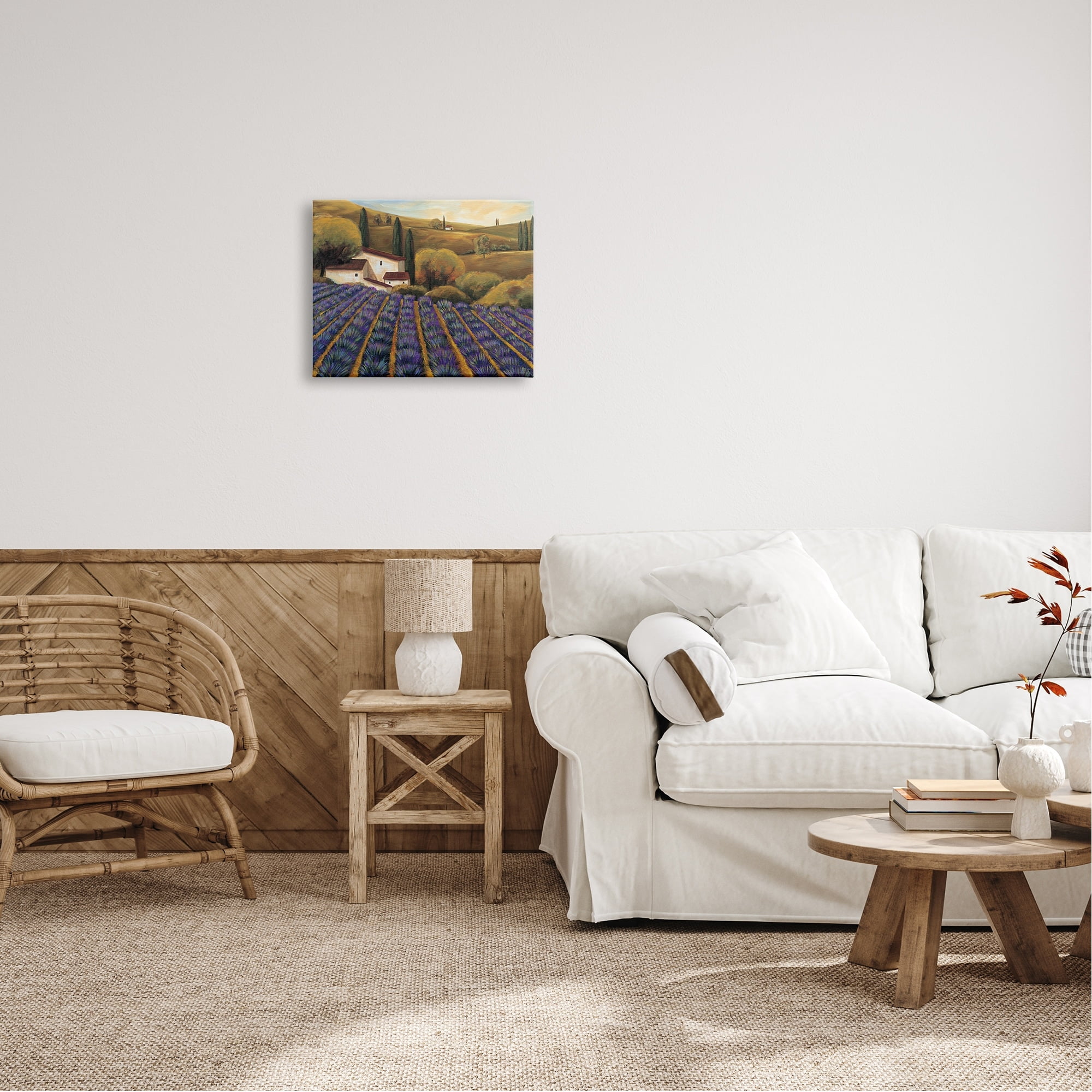 Stupell Industries Secluded Purple Vegetal Harvest Farm Meadow Sky Canvas Wall Art, 20 x 16, Design by Michael Cooper