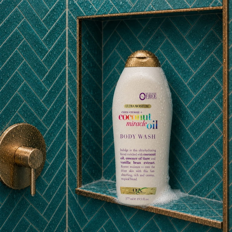 OGX Extra Creamy Coconut Miracle Oil Body Wash, 19.5 oz photo 4