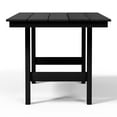 thumbnail image 5 of WestinTrends Ashore 6-Piece Outdoor HDPE Patio Dining Table Set with Bench, Black, 5 of 13