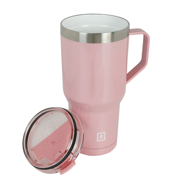 Swiss Tech 30 oz Pink Insulated Tumbler with Leakproof Lid, Ceramic Coated,  Triple Walled - Walmart.com