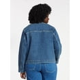 thumbnail image 4 of Terra & Sky Plus Denim Lady Jacket, Sizes 0X-5X, 4 of 6
