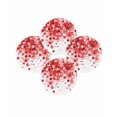 thumbnail image 7 of 15 Inch Round Placemats Set of 4, Red Gradient Non Slip Heat Insulation PP Table Mats, Abstract Polka Dots Vintage Modern Art Washable Place Mats for Kitchen Dining Party Table Decor, 7 of 7