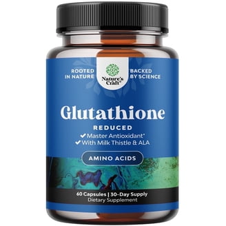 Natures Craft, Reduced Glutathione Supplement, 120 Capsules, Blue