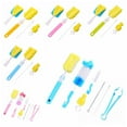 thumbnail image 6 of Infant Baby Bottle Brush Set Sponge Plastic Glass Milk Water Cup Clean Feeding Bottle Dummy Nipple Pacifier Brushes,4/7Pcs/Set, 6 of 6