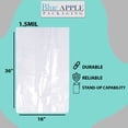 thumbnail image 3 of 1.5 Mil Expandable Gusseted Bags LDPE - 16"X14"X36" & (50 Bags), 3 of 7