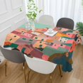 thumbnail image 2 of Yayeee Tablecloths 60" x 108" Rectangle Wrinkle Resistant Party Table Cover, Cityscape Painting, 2 of 8