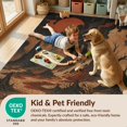 thumbnail image 4 of Design&I 2'x3' Washable Throw Rug Low Profile Daily Traffic Ready Accent Burnt Orange Black Gothic Landscape Skull Motif Eerie Mountain and River Design Dark for Hallway, Laundry Room, 4 of 7